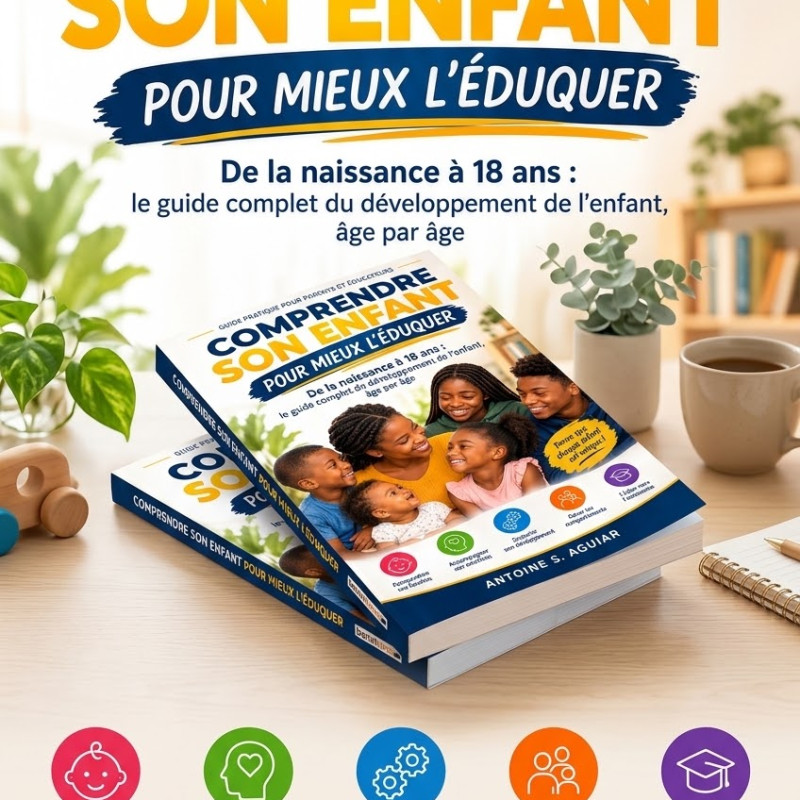 COMPRENDRE SON ENFANT POUR MIEUX L'ÉDUQUER.           De la naissance à 18 ans : le guide complet du développement de l'enfant, âge par âge.        Antoine S. AGUIAR
