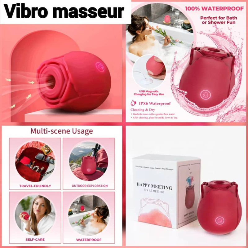 Vibromasseur la rose stimulant